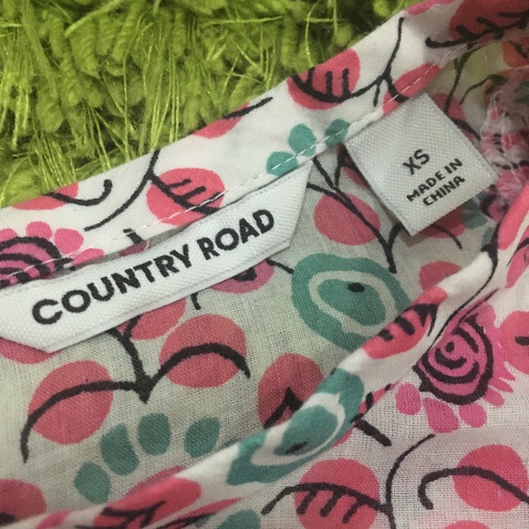 Country Road Blouse Size XS / 8 100% Cotton - Picture 5 of 7